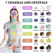 Healing Crystals Set, 28 Pcs Real Crystals and Healing Stones Kit, Energy