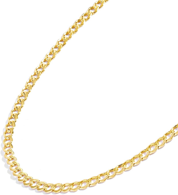 "14K Gold Miami Cuban Chain Necklace Collection for Women and Men - Various Sizes Available"