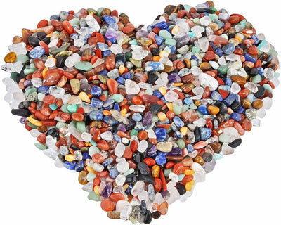 1 Lb Mixed Stones Tumbled Chips Crushed Stone Healing Reiki Crystal Jewelry Making Home Decoration