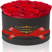 "Everlasting Love: Luxury Preserved Roses in a Box - Lasts Up to 3 Years! Perfect Valentine's Day Gift for Her (Red)"