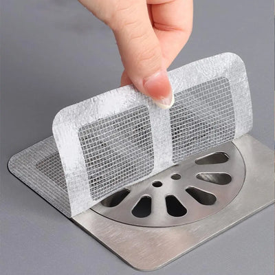 3Pcs/6Pcs/12Pcs Floor Drain Filter Screen, Sewer Hair Blocking Sticker, Portable Drain Strainer Cover for Hair Stopper, Home Bathroom Kitchen Supplies, Bathroom Accessories, Home Decor Ideas