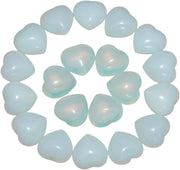 Healing Crystal 0.5 Inch Opalite Carved Worry Stone Chakra Reiki Balancing(Pack of 10)