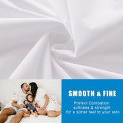 2 Pack Mattress Protector Full Size 100% Waterproof Fitted Mattress Cover, Breathable Noiseless & Machine Washable Bed Cover Deep Pocket from 5" to 21", Bed Protector for Pets Kids Adults -Vinyl Free