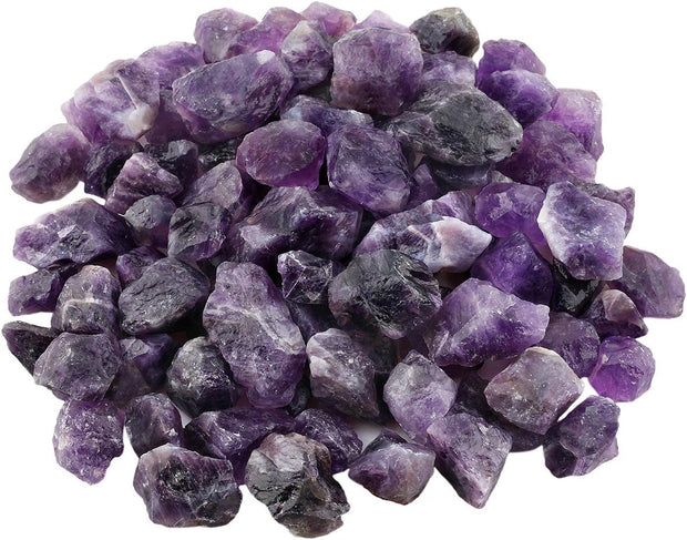 1 Lb Natural Crystals Raw Rough Stones for Cabbing,Tumbling,Cutting,Lapidary,Polishing,Reiki Crytsal Healing,Amethyst