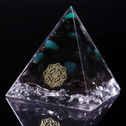 Healing Crystals Chakra Hematite Emf Protection Orgone Pyramid Reiki Energy Meditation Negative Ion Generator Pyramid